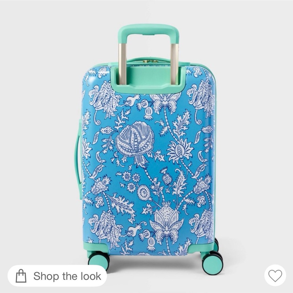 Roller Rabbit For Target Floral Vines Hardside Spinner Suitcase - NWT
